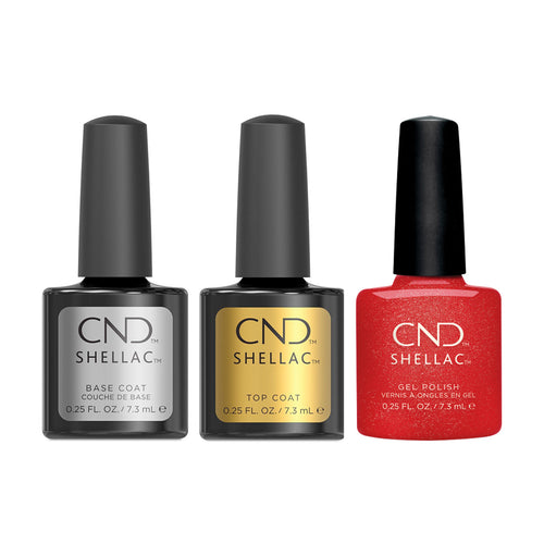 CND - Shellac Combo - Base, Top & Love Fizz