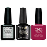 CND - Shellac Xpress5 Combo - Base, Top & Catch Of The Day (0.25 oz)
