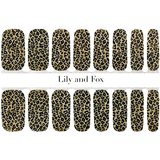 Lily and Fox - Nail Wrap - Cheetah Sparkle