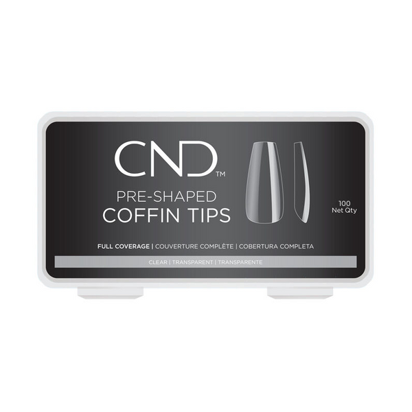 CND Nail Tips - Coffin 100ct