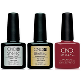 CND - Shellac Combo - Base, Top & Berry Boudier