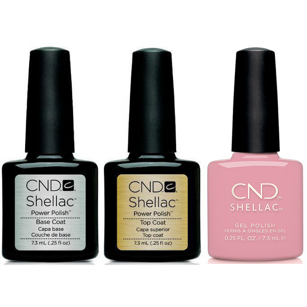 CND - Shellac Combo - Base, Top & Pacific Rose