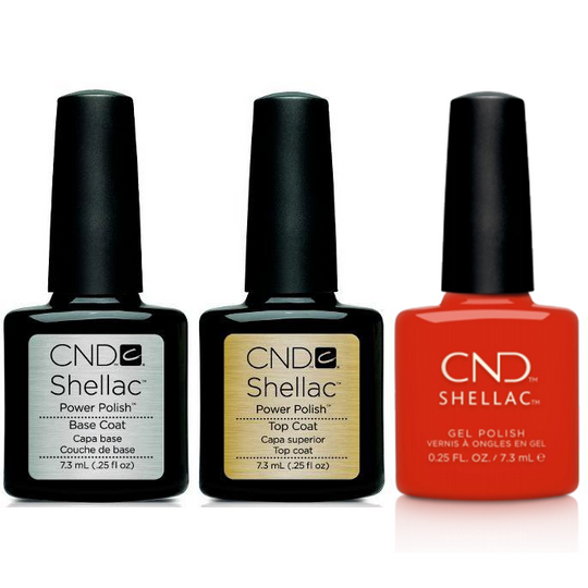 CND - Shellac Combo - Base, Top & Hot Or Knot