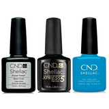 CND - Shellac Xpress5 Combo - Base, Top & Pop-Up Pool Party (0.25 oz)