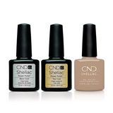 CND - Shellac Combo - Base, Top & Wrapped In Linen
