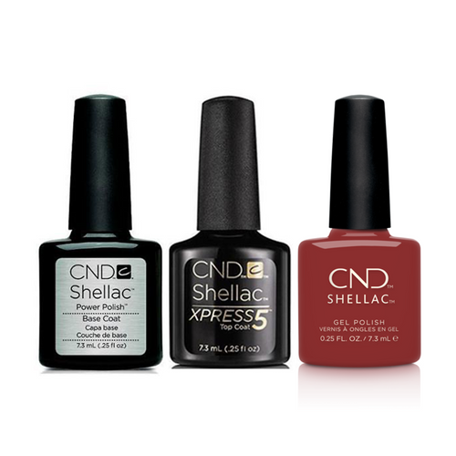 CND - Shellac Xpress5 Combo - Base, Top & Books & Beaujolais