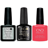 CND - Shellac Xpress5 Combo - Base, Top & Charm (0.25 oz)
