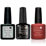 CND - Shellac Xpress5 Combo - Base, Top & Hand Fired (0.25 oz)