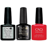 CND - Shellac Xpress5 Combo - Base, Top & Liberte (0.25 oz)