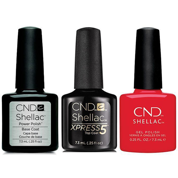 CND - Shellac Xpress5 Combo - Base, Top & Liberte (0.25 oz)