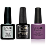 CND - Shellac Xpress5 Combo - Base, Top & Lilac Eclipse (0.25 oz)