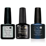 CND - Shellac Xpress5 Combo - Base, Top & Midnight Swim (0.25 oz)
