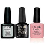 CND - Shellac Xpress5 Combo - Base, Top & Shells In The Sand (0.25 oz)