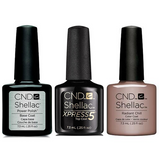 CND - Shellac Xpress5 Combo - Base, Top & Radiant Chill (0.25 oz)