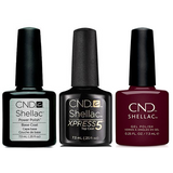 CND - Shellac Combo - Base, Top & Company Red