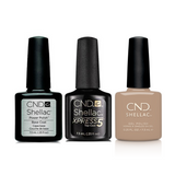 CND - Shellac Xpress5 Combo - Base, Top & Wrapped In Linen