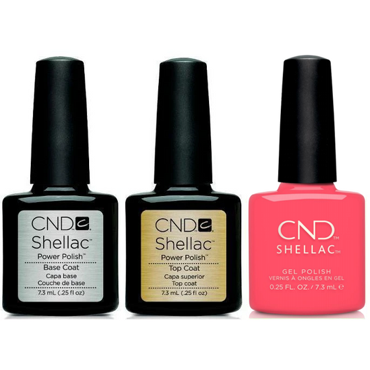 CND - Shellac Combo - Base, Top & Beach Escape