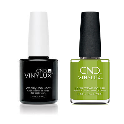 CND - Vinylux Topcoat & Crisp Green 0.5 oz - #363