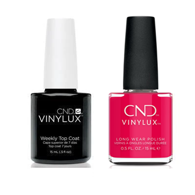 CND - Vinylux Topcoat & Sangria at Sunset 0.5 oz - #378