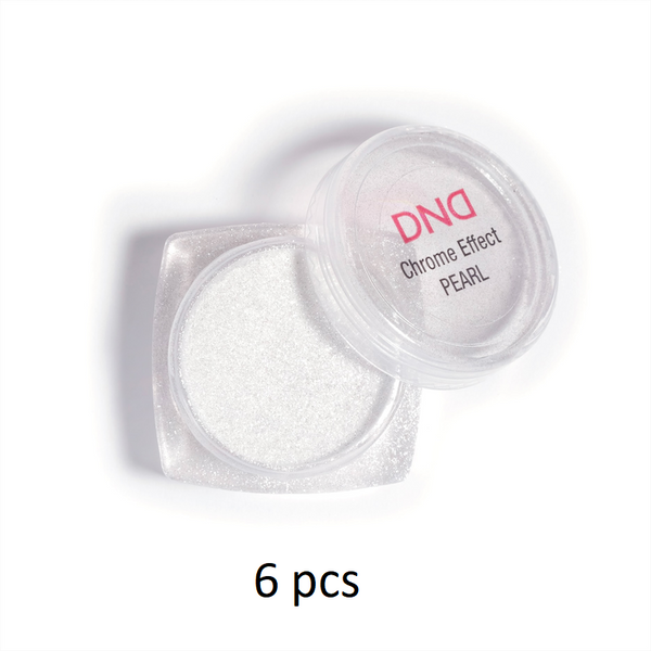 DND - Pearl Chrome Effect - White Silk - 6 pcs