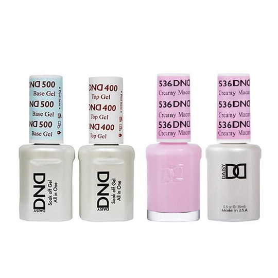 DND - Base, Top, Gel & Lacquer Combo - Creamy Macaroon - #536