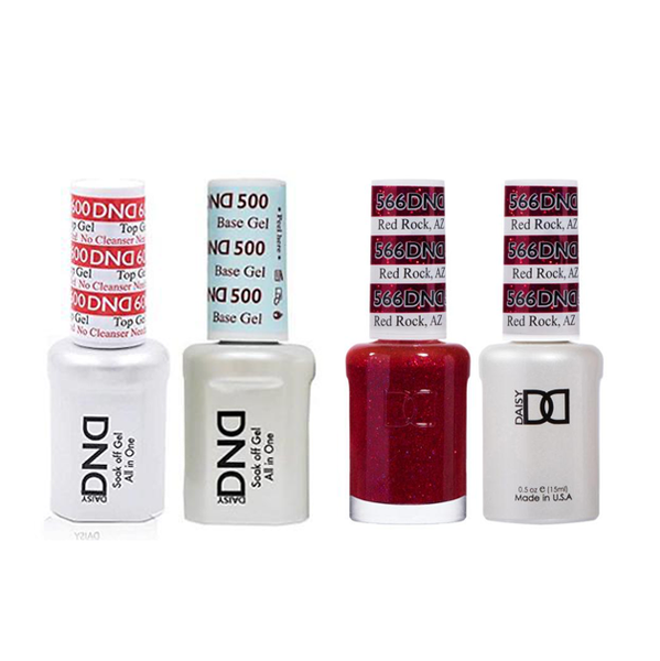 DND - #500#600 Base, Top, Gel & Lacquer Combo - Red Rock AZ - #566
