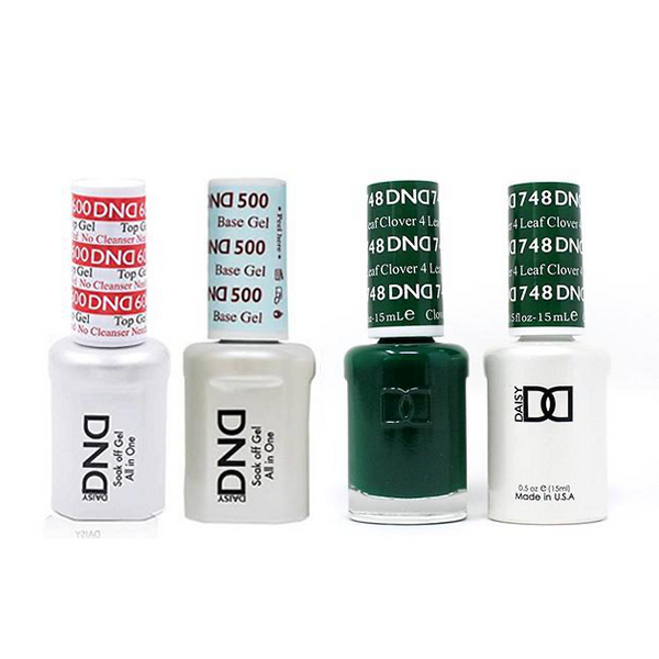 DND - #500#600 Base, Top, Gel & Lacquer Combo - 4 Leaf Clover - #748