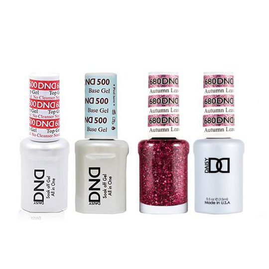 DND - #500#600 Base, Top, Gel & Lacquer Combo - Autumn Leaves - #680