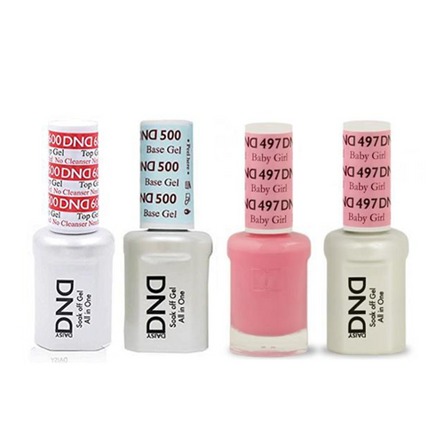 DND - #500#600 Base, Top, Gel & Lacquer Combo - Baby Girl - #497
