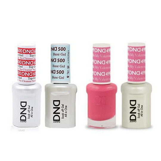DND - #500#600 Base, Top, Gel & Lacquer Combo - Be My Valentine - #499