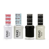 DND - #500#600 Base, Top, Gel & Lacquer Combo - Black Licorice - #447