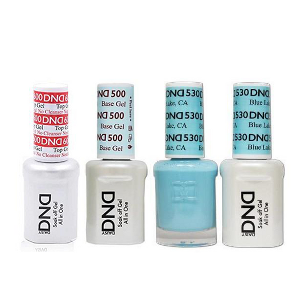 DND - #500#600 Base, Top, Gel & Lacquer Combo - Blue Lake CA - #530