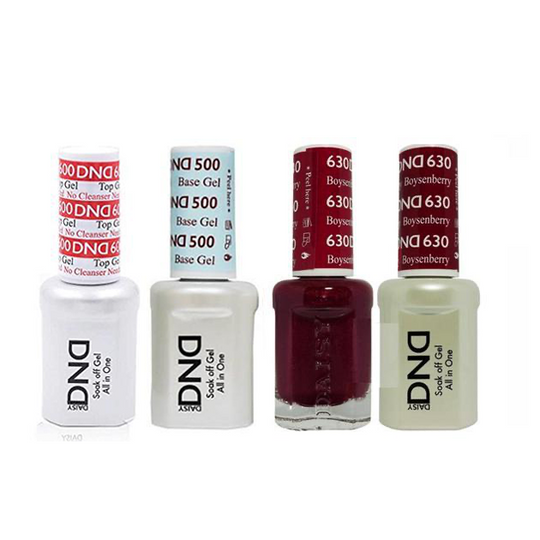 DND - #500#600 Base, Top, Gel & Lacquer Combo - Boysenberry - #630