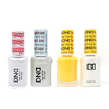 DND - #500#600 Base, Top, Gel & Lacquer Combo - Gold in Red - #476