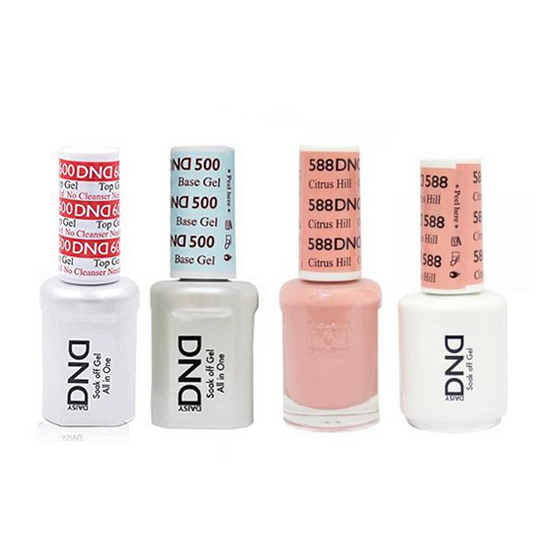 DND - #500#600 Base, Top, Gel & Lacquer Combo - Citrus Hill - #588