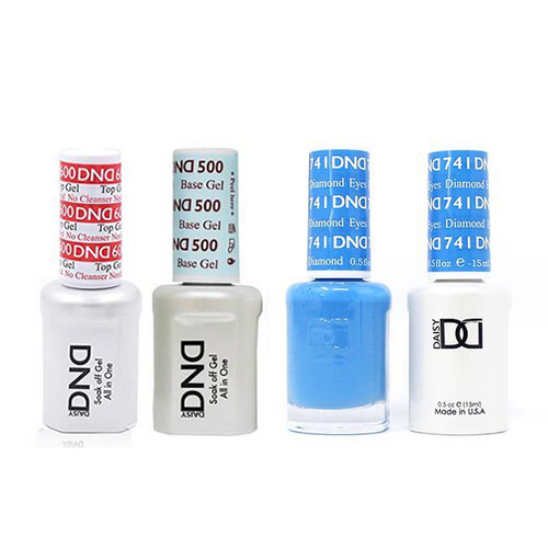 DND - #500#600 Base, Top, Gel & Lacquer Combo - Diamond Eyes - #741