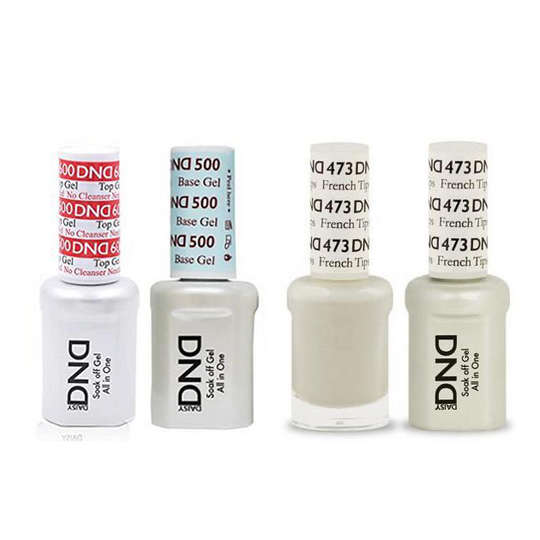 DND - #500#600 Base, Top, Gel & Lacquer Combo - French Tips - #473
