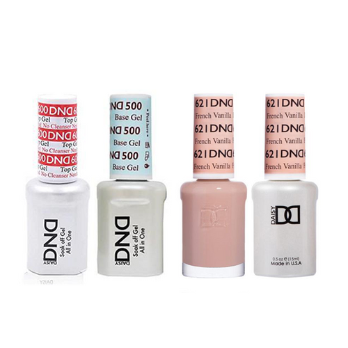 DND - #500#600 Base, Top, Gel & Lacquer Combo - French Vanilla - #621