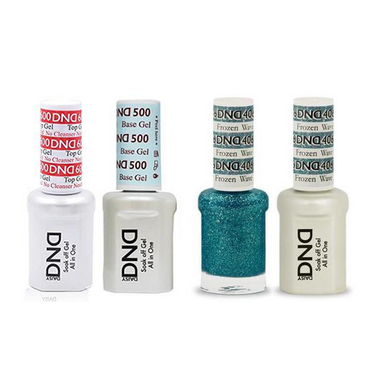 DND - #500#600 Base, Top, Gel & Lacquer Combo - Frozen Wave - #406
