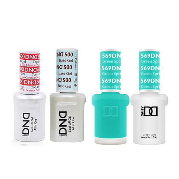 DND - #500#600 Base, Top, Gel & Lacquer Combo - Green Spring KY - #569