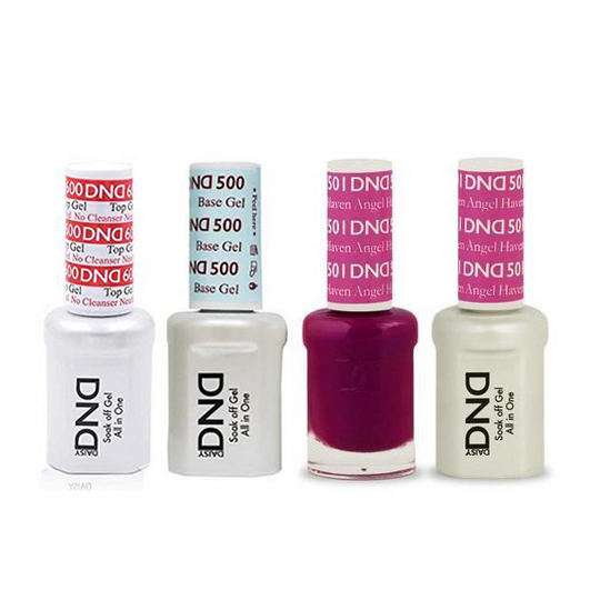 DND - #500#600 Base, Top, Gel & Lacquer Combo - Haven Angel - #501