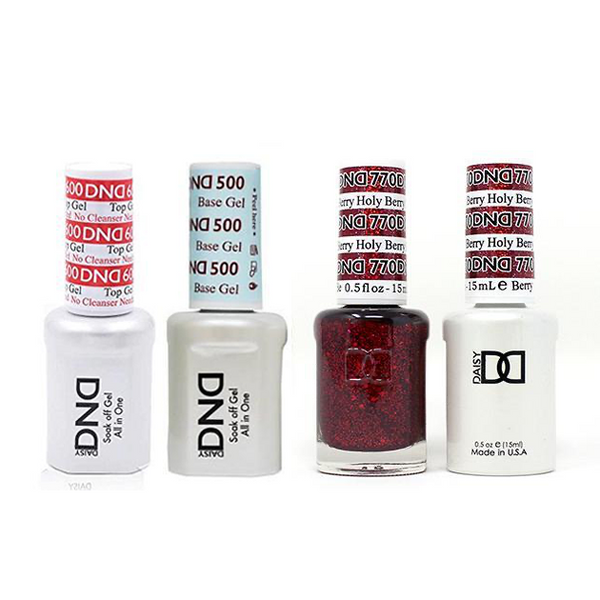 DND - #500#600 Base, Top, Gel & Lacquer Combo - Holy Berry - #770