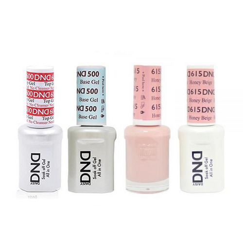 DND - #500#600 Base, Top, Gel & Lacquer Combo - Honey Beige - #615