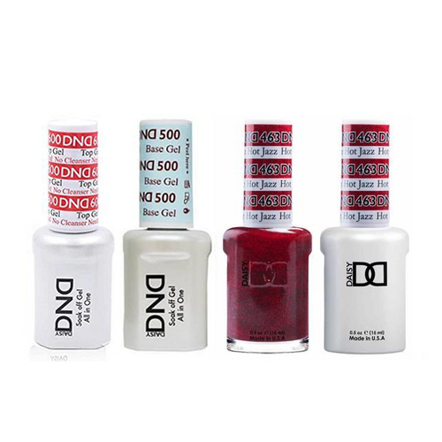 DND - #500#600 Base, Top, Gel & Lacquer Combo - Hot Jazz - #463