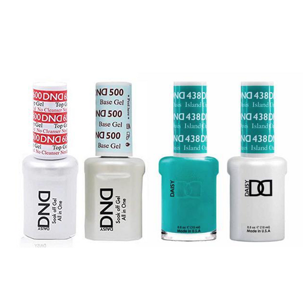 DND - #500#600 Base, Top, Gel & Lacquer Combo - Island Oasis - #438