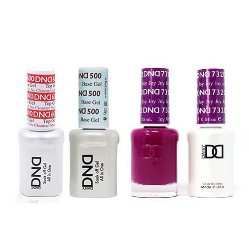 DND - #500#600 Base, Top, Gel & Lacquer Combo - Joy - #732