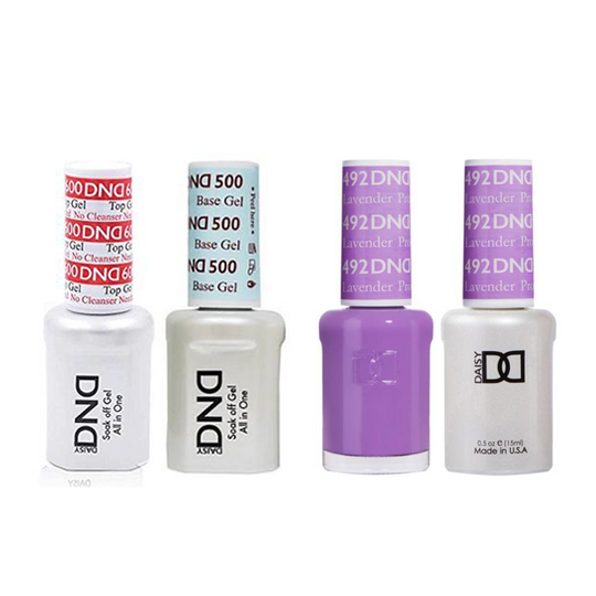 DND - #500#600 Base, Top, Gel & Lacquer Combo - Lavender Prophet - #492