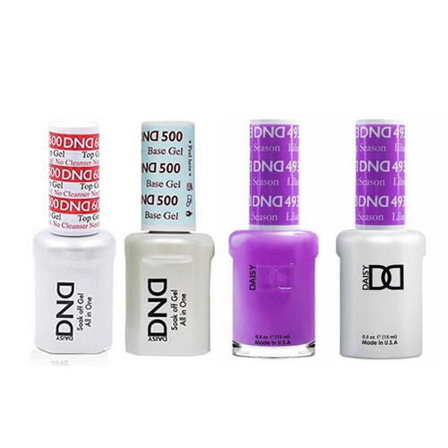 DND - #500#600 Base, Top, Gel & Lacquer Combo - Lilac Season - #493