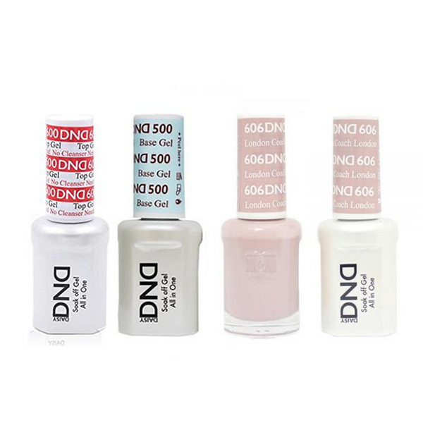 DND - #500#600 Base, Top, Gel & Lacquer Combo - London Coach - #606