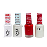 DND - #500#600 Base, Top, Gel & Lacquer Combo - Lucky Red - #637